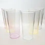 Highball Glasses 6 Pcs Tall Water Glasses Coffee Cups Drinking Glasses High Borosilicate Clear Glass Dishwasher Safe