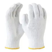 MAXISAFE Bleached Knitted Poly Cotton Liner Gloves Large