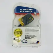 Startech.com SV211Micro Ultra Compact KVM Switch 2 Port New Sealed