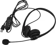 SHOWERORO Wired Headset with Microphone for Noise Canceling Office Earphones Durable Stereo Gaming Headphones for Online Courses and Study USB Connection