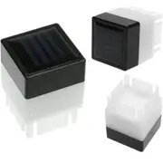 1Pc Waterproof Solar LED Lights Square Fence & Garden Lamp Warm/Cold
