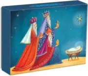 Galison Three Kings baby jesus Religious Christmas Boxed Cards envelopes E124