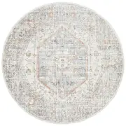 NEW Tapete Rug Mayfair Lorissa Round Rug Silver 240x240cm