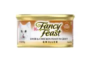 Fancy Feast Adult Grilled Wet Cat Food Liver & Chicken Feast in Gravy 24 x 85g