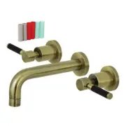 Kingston Brass KS812.DKL Kaiser 1.2 GPM Wall Mounted Widespread - Brass