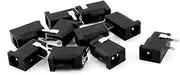 uxcell 10pcs 3 Pin PCB Mount 3.5x1.1mm Female DC Power Jack Socket Connector