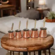 Handcrafted Copper Turkish Coffee Pot Set – Traditional Design Copper Coffee Pot