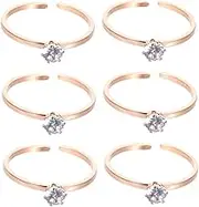 OKUMEYR Stylish Titanium Steel Ring for Women Party Decorative Wedding Game Valentine's