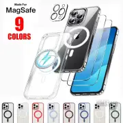 iPhone 16 15 14 13 12 11 Pro Max Mini Magsafe Case Cover Magnetic Shockproof