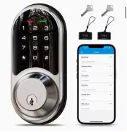 Veise Smart Keyless Entry Lock for Front Door w/ App Control, Touchscreen Keypad