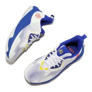 Under Armour UA 籃球鞋 Curry HOVR Splash 3 AP 白 藍 男鞋 3026275100