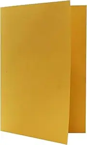 Legal Filing - Ref 714399 Waterlow 1/2 Overlap File, Box of 100, Made from 180gsm Recycled Manilla, Holds A4 & Foolscap Documents, 35 x 24 cm, Yellow