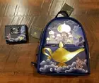 Loungefly Disney Princess Jasmine Aladdin Castle Series Backpack & Wallet NWT!