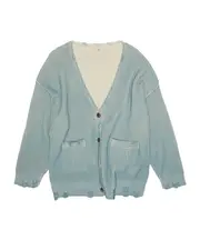 printed cardigan XXS,S,XS,M light blue