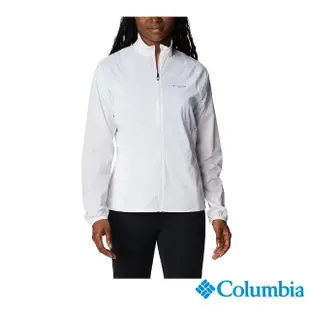 【Columbia 哥倫比亞 官方旗艦】女款- 野跑M Endless Trail防風防潑外套-白色(UWR87600WT / 2023年春夏)