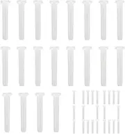 Racket String Protector,100X Racket Replacement Grommets - Transparent White Nylon Eyelet, Protective Tube for Beginners
