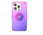 PopSockets PopCase iPhone 14 Pro (NOT PRO MAX) - Translucent Berry Blur