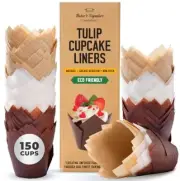 Tulip Cupcake Liners Baking Cups Muffin Wrappers for Wedding Birthday