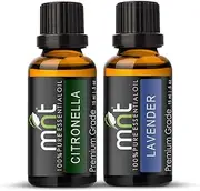 MNT Aroma Scented Diffuser Oil 2 in 1 SET OF ESSENTIAL OIL (Citronella, Lavender (Each 15ml)
