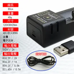 【KAMAX】18650鋰電池充電器-(單槽) (6.2折)