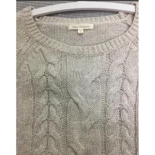 lativ | 針織羊毛衣 | 長版 | 米白麻花 S