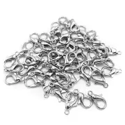 200 cierres de pinza de langosta de acero inoxidable para fabricación de joyas