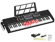 61 Keys Keyboard Piano Lighted Keys for Kids Teens Beginners Birthday Best