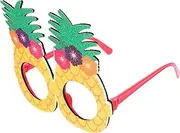 [Healvian] Hawaii Tropical Glasses Frame Fun Eyewear Costume Accessories for Luau Party Photo Props Lightweight Comfortable Summer Glasses for Tropical Themed Celebrations