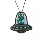 Alien Air Freshener Car Room Office Decoration Area 51 Spaceship Space ET Gift