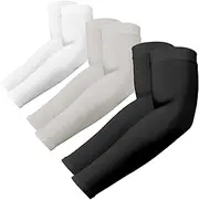 3 Pairs Arm Sleeves|UPF 50 Arm Warmers UV Sun Protection Arm Sleeve for Women Men Youth, H HOME-MART Cooling Compression Sleeves for Cycling Driving Outdoor Sports Basketball