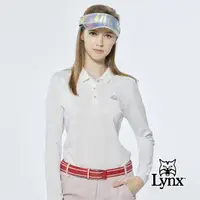 在飛比找momo購物網優惠-【Lynx Golf】女款吸濕排汗網眼材質滿版小愛心印花長袖