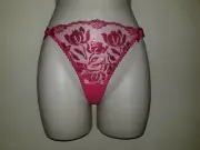 Agent Provocateur Sparkle thong in hot pink size AP 4 Large NWT