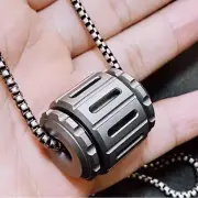 EDC Titanium Rotate Pendan Paracord Knife Cord Bead DIY Necklace Bracelet Bead