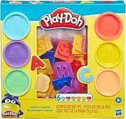 Play-Doh Fundamentals Letters with 26 Letter Stamper Tools and 6 Colors of Play-Doh