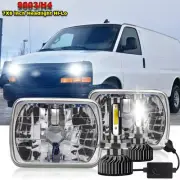 Pair 7x6 5x7 LED Headlights High/Low For Chevy Express Cargo Van 1500 2500 3500 (for: Renault)