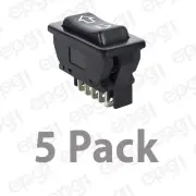 DPDT C/OFF (ON/OFF/ON) 5P AUTOMOTIVE WINDOW SWITCH 20AMPS - 12VDC # DLRS-5PK