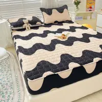 在飛比找蝦皮購物優惠-可愛的絎縫床單合身床單時尚印花床墊保護套小熊維尼枕套