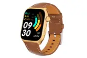Smart Watch for Women 2.0",IP68 Waterproof Fitness Bluetooth,Heart Rate/Sleep/Pressure/Steps Monitor, Android iOS,100+ Sports Trackers(Brown)