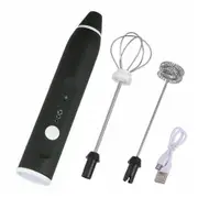 Electric Mini Milk Frother Kitchen Egg Beater Stirrer Whisk Mixer Rechargeable