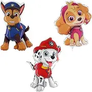 Toyland® Pack Of 3 Paw Patrol Foil Balloons - Marshall, Skye & Chase Character Foil Balloons - Kids Party Balloons