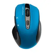 Promate CURSOR.BL EZGrip Ergonomic Wireless Mouse - Blue Quick Forward/Back Buttons - 800/1200/1600DPI - 10m Working [CURSOR.BL]