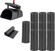 Dog Poop Bags Unscented Standard Extra Thick Waste Bag Refill Rolls For Dogs Black - 10 Rolls (200 Bags)