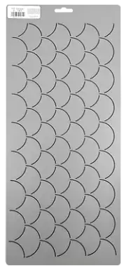 Quilting Stencil Clamshell Quilt Pattern Background 2" Scallop Quilters Template