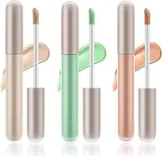 [Apooliy] 3pcs Concealer Stick Set,Full Coverage,Lightweight Liquid Stick,Waterproof Under Eye Concealer Stick for Dark Circles,Blemishes,Aging Spots,Acne,Freckles