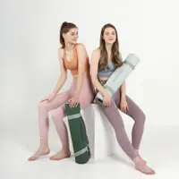 在飛比找PChome24h購物優惠-韓國 Moaclass 雙面兩用健身瑜珈墊 淺綠-墨綠