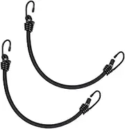Homoyoyo 2pcs Heavy Duty Bungee Straps with Hooks Weather Resistant Elastic Cords for Luggage Camping and Outdoor Activities Durable and Secure Down