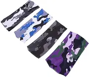 [GALPADA] 4 Pack Multisport Headbands Men's Women's Sports Headband Antiperspirant Running Headband Boys and Girls Teens Fitness Accessory