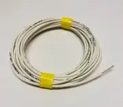 0.5mm / 20AWG Insulated PVC Single Core V90 Tinned Copper Hook Up Wire White 5m