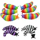 Rainbow Slug Fidget Toys Anti Stress Sensory Anxiety Relief Articulated Insect