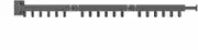 Wall Mounted Drying Rack Folding Clothes Hanger Wall Mount Retractable Cloth Drying Rack Coat Hangers(Black,18 Holes)